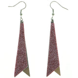 Mi Amore Dangle-Earrings Silver-Tone/Pink