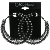 Mi Amore Hoop-Earrings Black