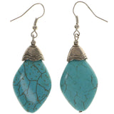 Mi Amore Dangle-Earrings Silver-Tone/Blue