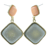 Mi Amore Dangle-Earrings Gold-Tone/Blue