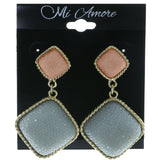 Mi Amore Dangle-Earrings Gold-Tone/Blue