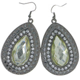 Mi Amore Dangle-Earrings Silver-Tone/Yellow