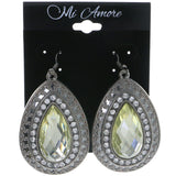 Mi Amore Dangle-Earrings Silver-Tone/Yellow