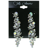 Mi Amore Dangle-Earrings Silver-Tone