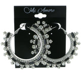 Mi Amore Dangle-Earrings Silver-Tone/Black