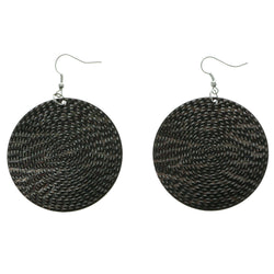 Silver-Tone & Multi Colored Metal Dangle-Earrings