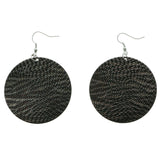 Silver-Tone & Multi Colored Metal Dangle-Earrings