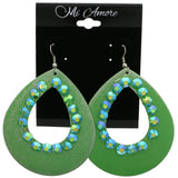 Mi Amore Teardrop Dangle-Earrings Green