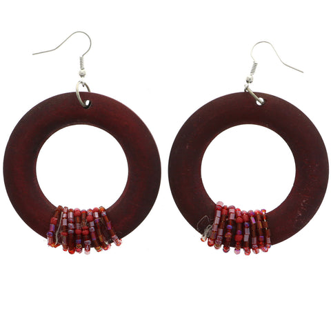 Mi Amore Dangle-Earrings Red