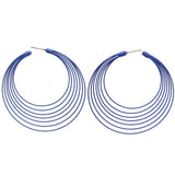 Mi Amore Hoop-Earrings Blue