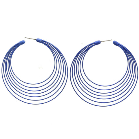 Mi Amore Hoop-Earrings Blue