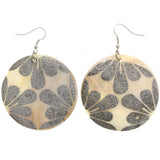 Mi Amore Flower Dangle-Earrings White/Silver-Tone