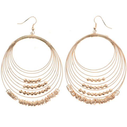 Mi Amore Dangle-Earrings Rose-Gold-Tone