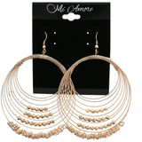 Mi Amore Dangle-Earrings Rose-Gold-Tone