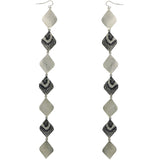 Mi Amore Dangle-Earrings Silver-Tone/Black