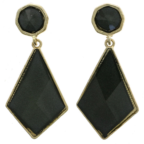 Mi Amore Dangle-Earrings Gold-Tone/Green