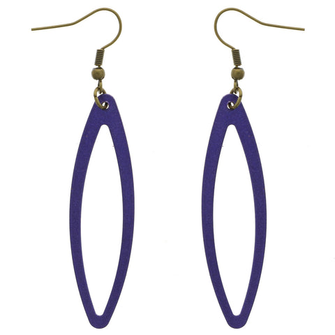 Mi Amore Dangle-Earrings Gold-Tone/Purple