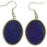 Mi Amore Dangle-Earrings Silver-Tone/Purple