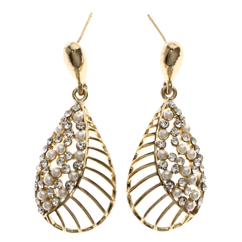 Mi Amore Peacock Dangle-Earrings Multicolor/Gold-Tone
