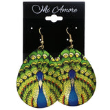 Mi Amore Eagle Dangle-Earrings Gold-Tone/Green