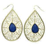 Mi Amore Dangle-Earrings Gold-Tone/Blue