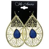 Mi Amore Dangle-Earrings Gold-Tone/Blue