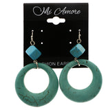 Mi Amore Dangle-Earrings Blue/Silver-Tone