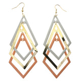 Mi Amore Dangle-Earrings Peach/White