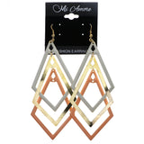 Mi Amore Dangle-Earrings Peach/White