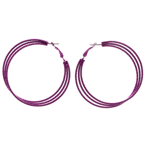 Mi Amore Hoop-Earrings Pink