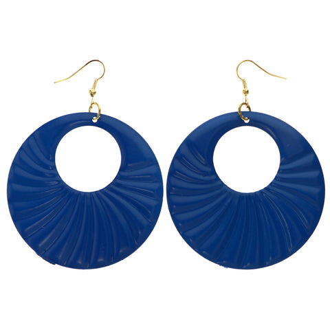 Mi Amore Dangle-Earrings Blue/Gold-Tone