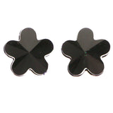 Mi Amore Flower Post-Earrings Black
