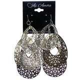 Mi Amore Unique Chandelier-Earrings Silver-Tone/Bronze-Tone