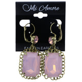 Mi Amore Dangle-Earrings Pink/Gold-Tone