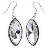 Mi Amore Antiqued Dangle-Earrings Silver-Tone