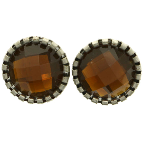 Mi Amore Stud-Earrings Silver-Tone/Yellow
