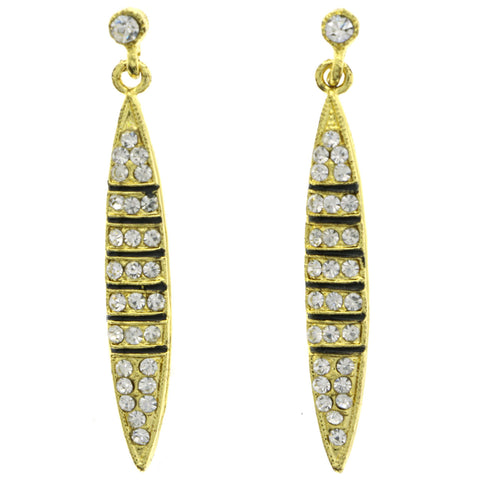 Mi Amore Dangle-Earrings Gold-Tone/Black