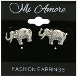 Mi Amore Elephant Stud-Earrings Silver-Tone