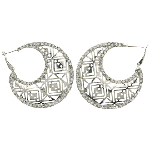 Mi Amore Dangle-Earrings Silver-Tone/Blue