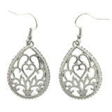 Mi Amore Filigree Dangle-Earrings Silver-Tone