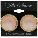 Mi Amore Post-Earrings Gold-Tone/Pink
