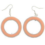 Mi Amore Dangle-Earrings Silver-Tone/Pink
