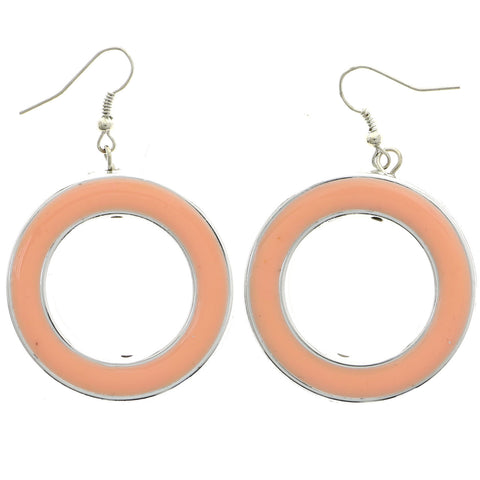 Mi Amore Dangle-Earrings Silver-Tone/Pink