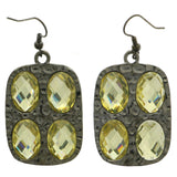 Mi Amore Dangle-Earrings Silver-Tone/Yellow