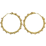 Mi Amore Hoop-Earrings Gold-Tone/Pink