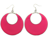 Mi Amore Dangle-Earrings Silver-Tone/Pink