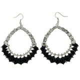 Mi Amore Dangle-Earrings Silver-Tone/Black