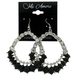 Mi Amore Dangle-Earrings Silver-Tone/Black