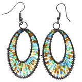 Mi Amore Dangle-Earrings Multicolor/Dark-Silver