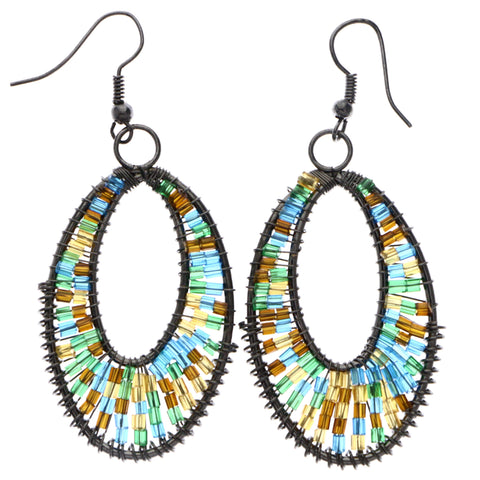 Mi Amore Dangle-Earrings Multicolor/Dark-Silver
